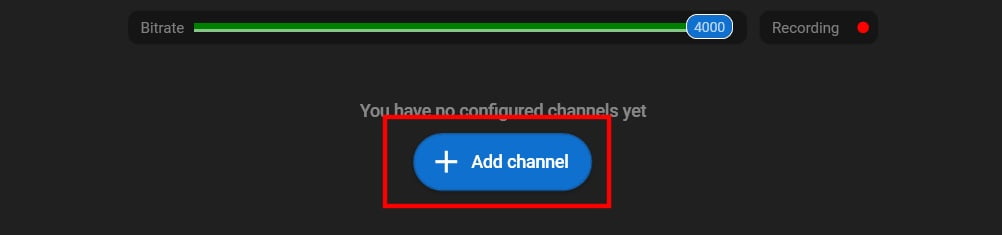 Streamster create channel