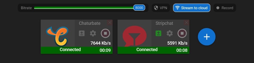 stream to chaturbate and stripchat