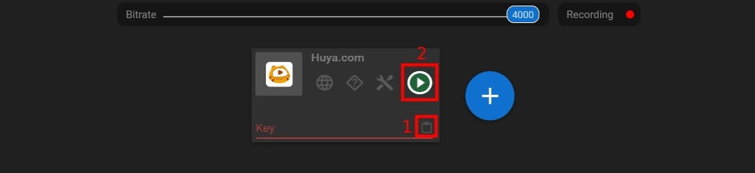 Stream to huya.com