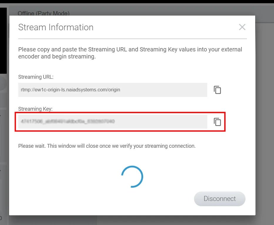 Streamate stream key