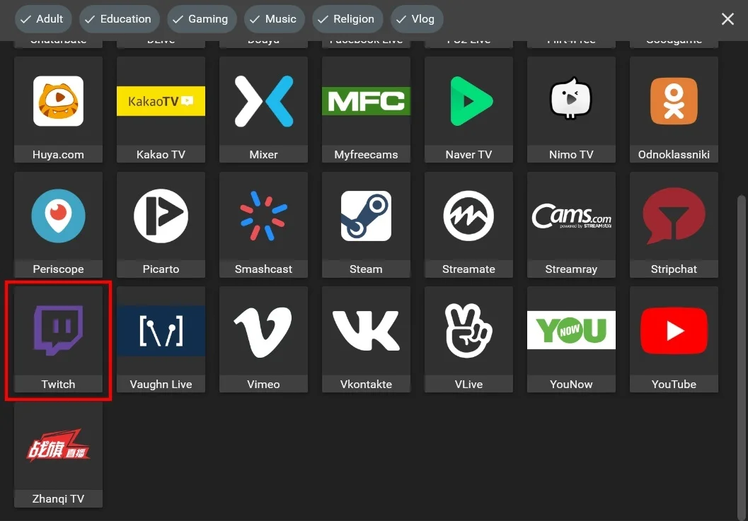 Twitch multistream