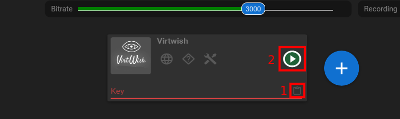 Virtwish restream