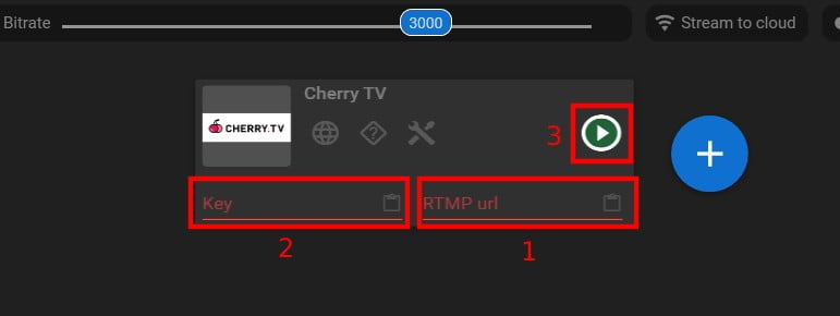 Stream to cherry.tv