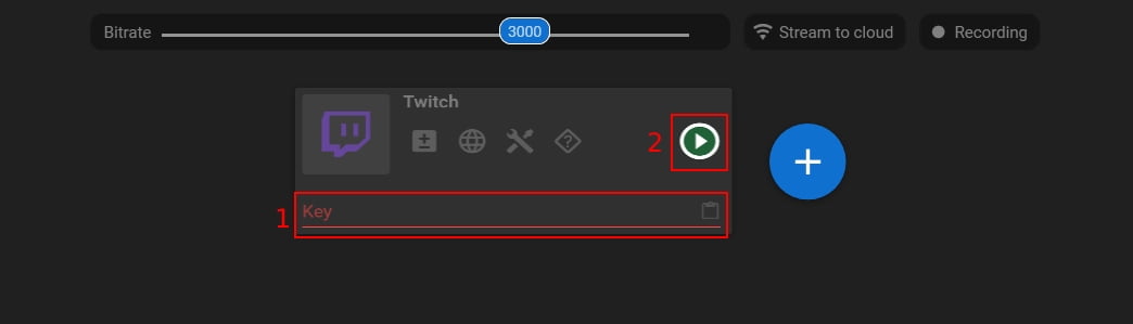 Streamster Twitch settings