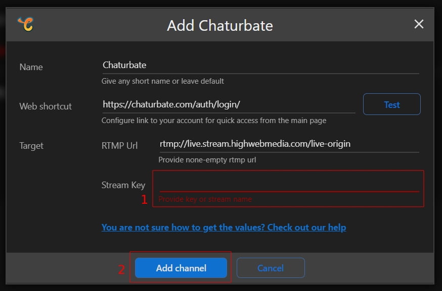 chaturbate obs