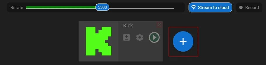 Kick multistreaming