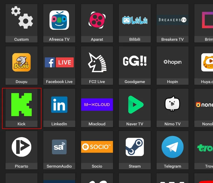 kick.com multistreaming